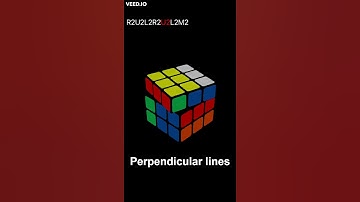 #Shorts Rubik 3x3 Patterns - Perpendicular lines