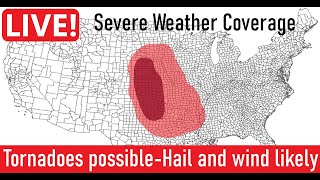 LIVE Severe Weather Coverage! A few tornadoes cannot be ruled out!