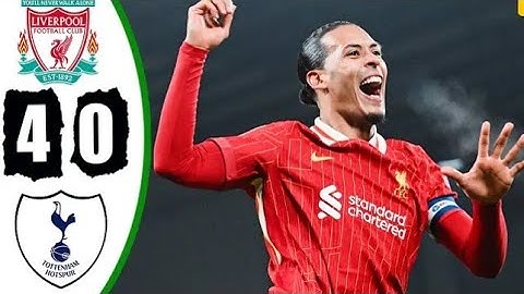 LIVERPOOL VS TOTTENHAM 4-0 THRILLER  ALL GOALS  CARABAO  CUP