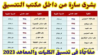 رسميآ بالدرجات والنسبة المئوية تنسيق الجامعات 2022/2023,تنسيق الكليات الجامعات المصرية,تنسيق الكليات