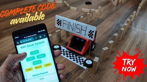 DIY WiFi Controlled Race Car using NodeMCU | Speed & Obstacle Control Upgrade (Part 2)