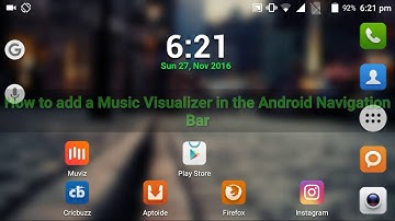 How to add a music visualizer on your Android navigation bar |No Root|2016|