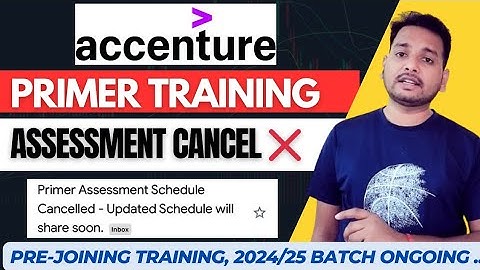 Accenture Primer Assessment Cancelled ❌ | Pre-Joining Program & Onboarding Update 2025