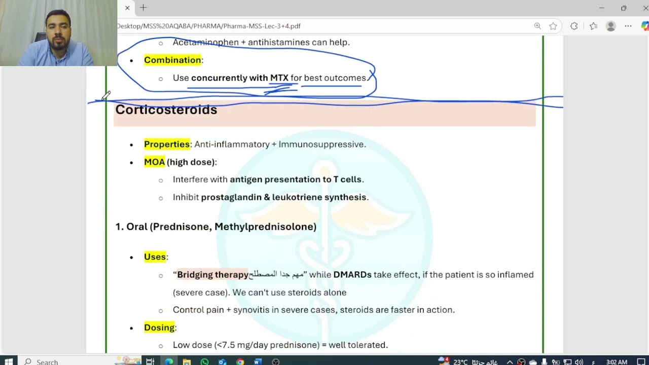 Pharma MSS Lec 2 Rheumatoid Arthrities
