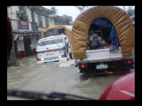 Candon City at the height of Typhoon Karen 2008