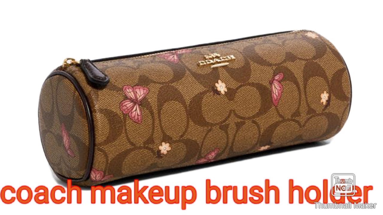 coach makeup brush holder