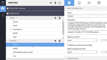 Server Manager - Printers Options