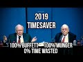 TIMESAVER 2019 Berkshire Hathaway Annual Meeting with Charlie Munger and Warren Buffett