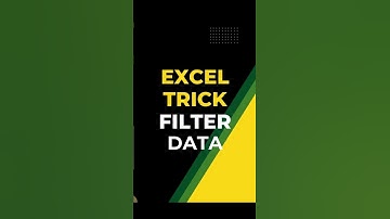 Filter Excel Data Without Function Excel tricks & tips basic to advance for Freshers and Beginners