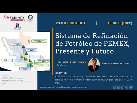 Webinar.  Sistema de Refinación de Petróleo de PEMEX  Presente y Futuro