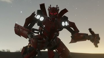 Transformers Blender fan animation OC Fender transformation