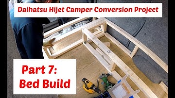 Daihatsu Hijet Camper Conversion Project Part 7: How To Build Camper Sofa Bed & Install
