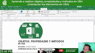 Aprende a realizar objetos,  propiedades y métodos en VBA