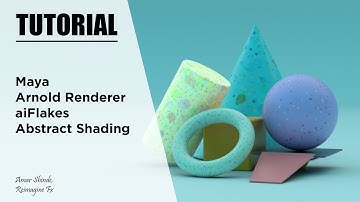 How To Create Abstract Shader In Maya With aiFlakes And Arnold Renderer