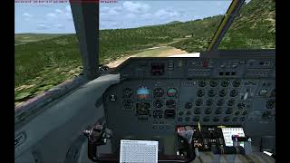 Landing in a dangerous airfield in Papua new Guinea with Dash 7-100 | FSX Ultra Realism