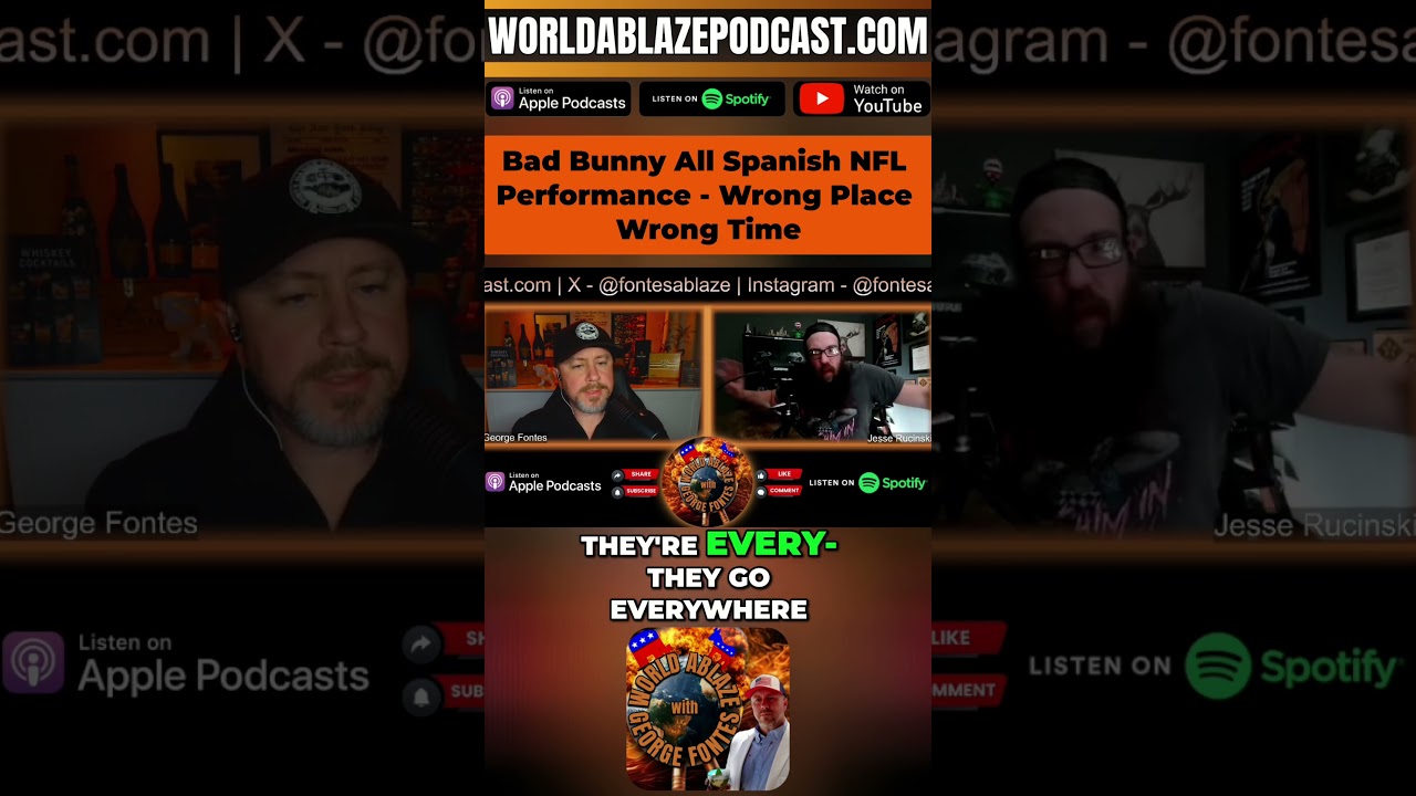 Bad Bunny All Spanish NFL Performance - Wrong Place Wrong Time