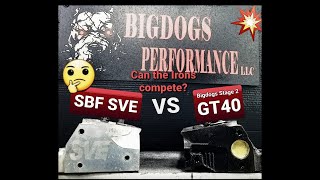 SBF SVE Aluminum heads vs Bigdogs Stage 2 Ported Gt40 iron heads