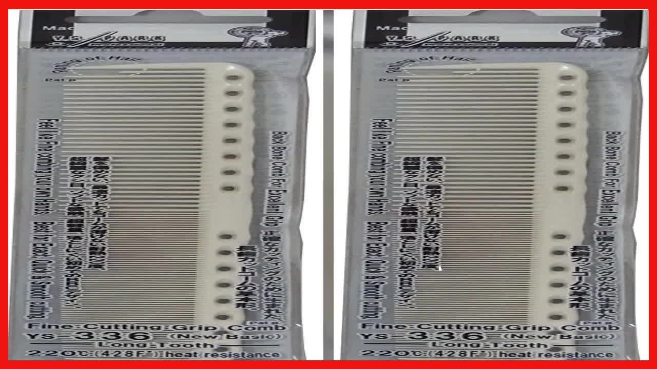 Great product - YS PARK FINE CUTTING COMB WIDE - WHITE - YouTube