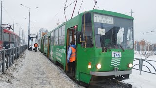 картинка: Трамвай №1 (Екатеринбург). Вторчермет - Ул. Академика Парина