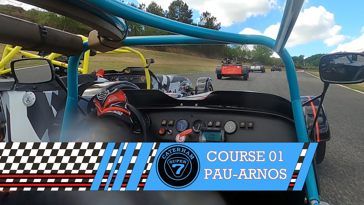 Championnat CATERHAM 2024 - Contact en course 1 à PAU-ARNOS