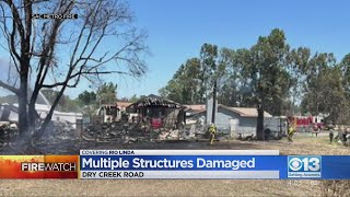 Multiple Structures Damaged In Rio Linda Fire