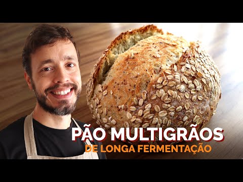 Esse pão fica super macio e fofinho. Rápido de fazer e bastante saudável. Grãos e sementes são ótima. 