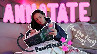 Annotating a Book for the first time✨ (Powerless Reading Vlog)NonSpoiler + Fullspoiler review