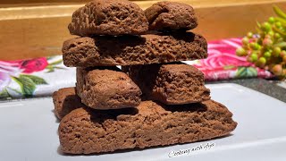 Easy Melt In Mouth CHOCOLATE SHORTBREAD COOKIES RECIPE|Homemade Chocolate Cookies Without Oven & Egg