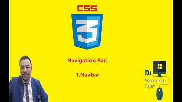 Learn CSS in Arabic #19 Navigation Bar: 1. Navbar.