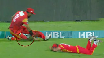 Rumman Raees Gets Nasty Knee Injury While Stopping The Ball in PSL 2018 - HBL PSL 3 | M1F1