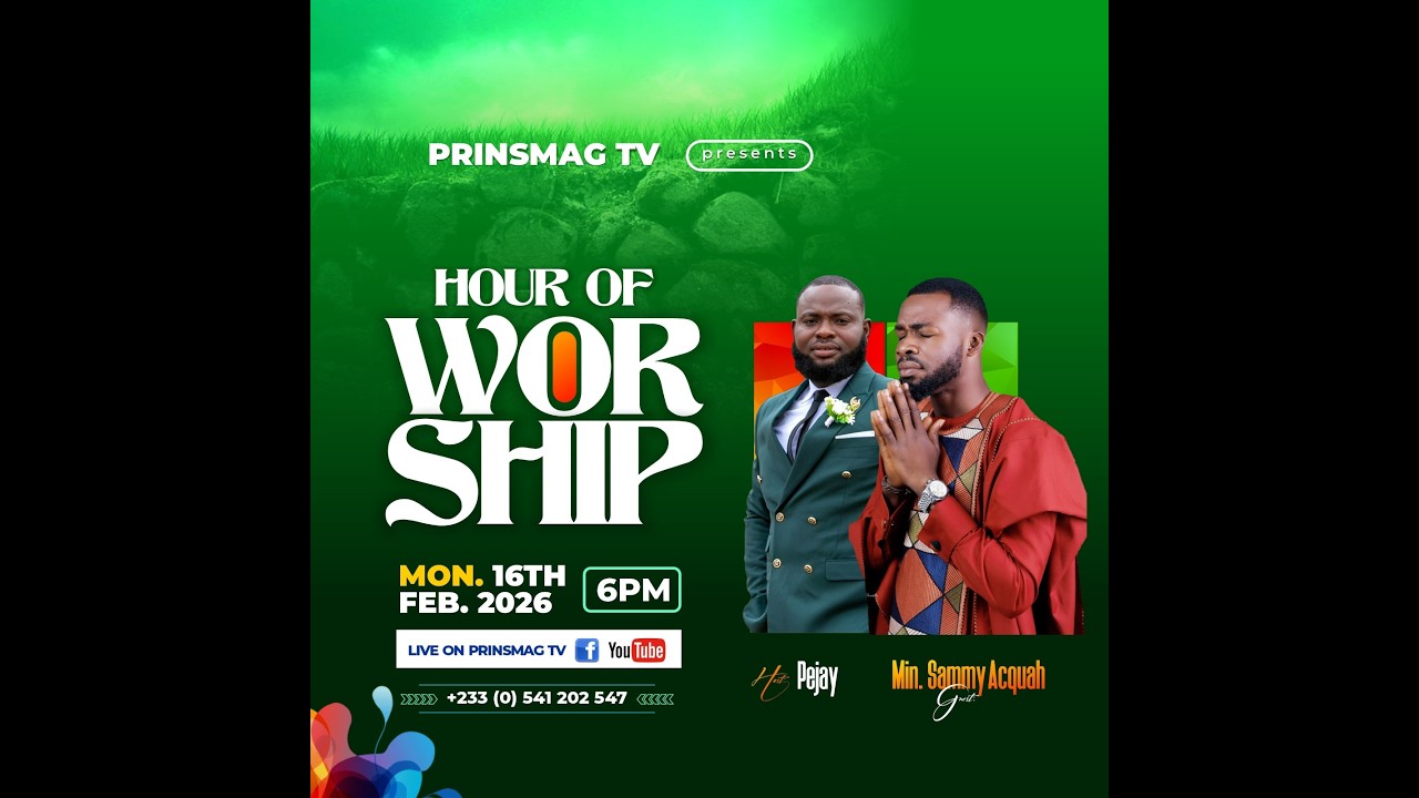 HOUR OF WORSHIP WITH MINISTER SAMMY ACQUAH || 16/02/2026