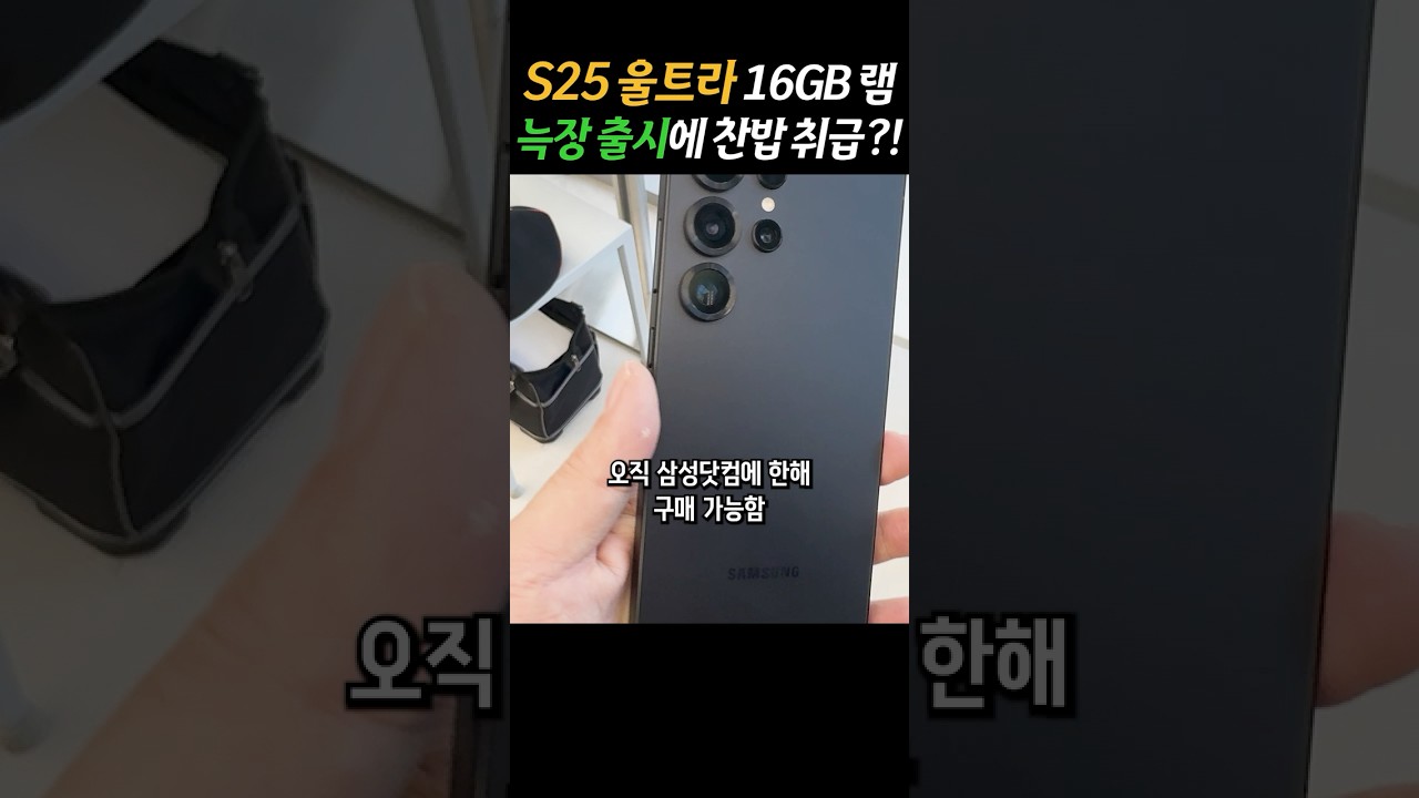 갤럭시S25 울트라 16GB 램 사면 흑우?! 요상한 색상 급 나누기와 늑장 출시