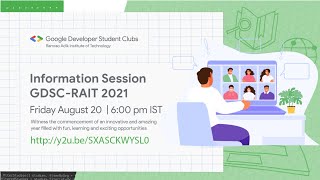 Information Session 2021-22 | GDSC RAIT