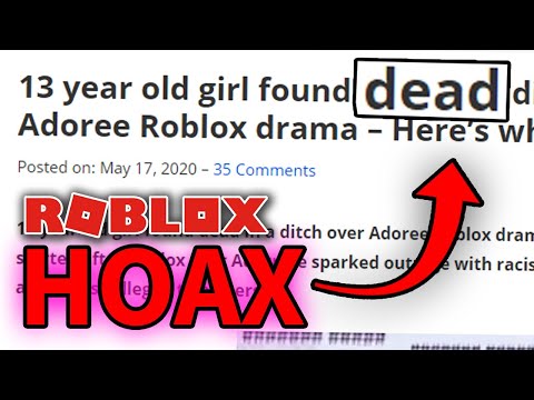 Roblox Adoree Drama Is A Hoax She Isnt Dead Adorrree Youtube - roblox fangirl 1734 tiktok