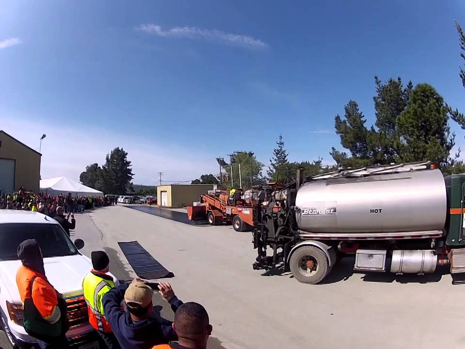 Telfer Oil,  Chip spreader demo