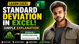 Standard Deviation in Excel Explained 🔥 | Easy Formula for Beginners (Step-by-Step) screenshot 2