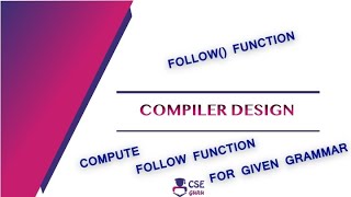 Celebrity Compute Follow() in LL(1) Parser | Syntax Analyzer | Lec 42 | #Compiler Design Profile