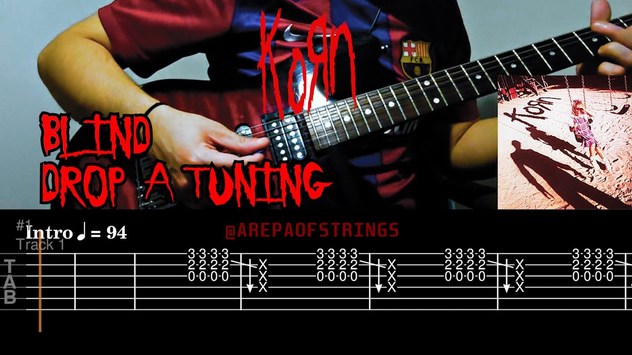 Blind - Korn 6 String Guitar cover with TABS