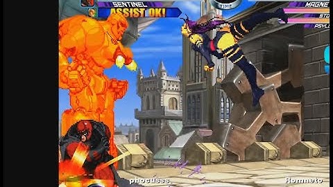 MvC2: Magneto Reset/Unblockable Exhibition vs Sentinel by Romneto