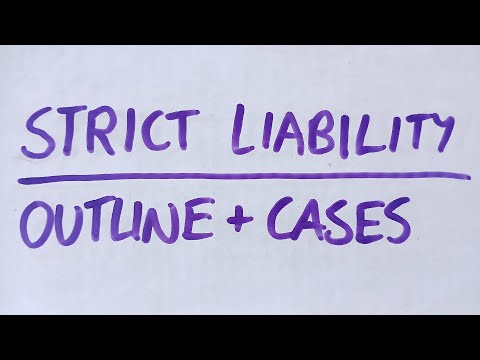 A-Level LAW (OCR) PAPER 1 - (CL) STRICT LIABILITY OFFENCES