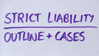 A-Level LAW (OCR) PAPER 1 - (CL) STRICT LIABILITY OFFENCES