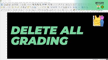 বাংলা - Delete All Grading | TUKAdesign Video Help | CAD Pattern Making Software | Bangla