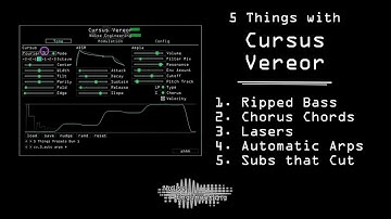 5 things you can make with Cursus Vereor plugin + presets for VST, AU, and AAX