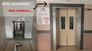 (2026 LRP at Jurong Part 2) Mitsubishi and Fujitec lifts at Block 116 Yuan Ching Road