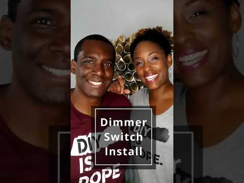 ⁣How to Install a Dimmer Switch (For Beginners) - #short - #shorts| DIY Power Couple