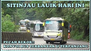 Pecah Rekor, Konvoi Rombongan Bus Terbanyak dan Terpanjang yang Pernah Lewat Sitinjau Lauik