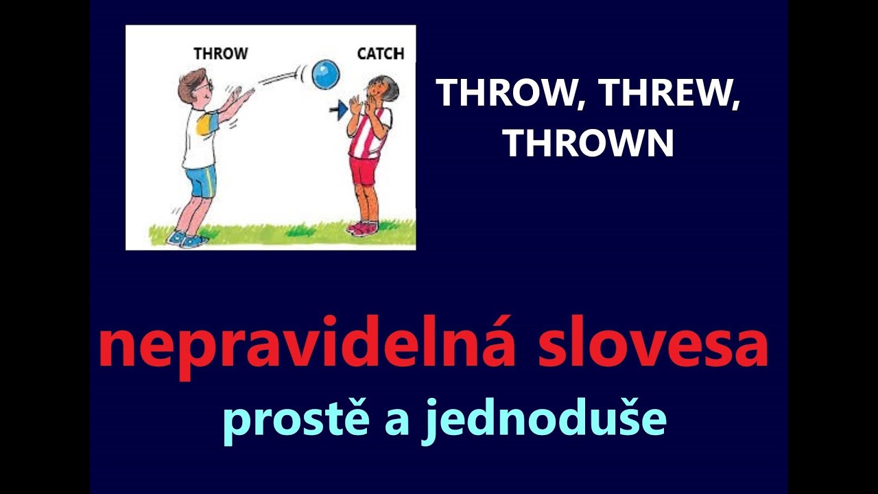 Anglická nepravidelná slovesa jednoduše 1. ČÁST -  blow,blew,blown; know,knew,known, fly,flew,flown