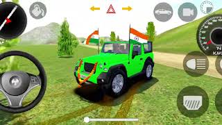 Green Thar Free Roam Gameplay 💚🔥 | Open World Driving Mission 🚗🇮🇳 | It’s Vipul Gamer