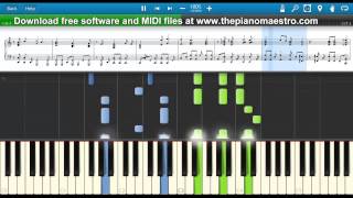 Love Love Love  - F T Island -- piano lesson with Synthesia