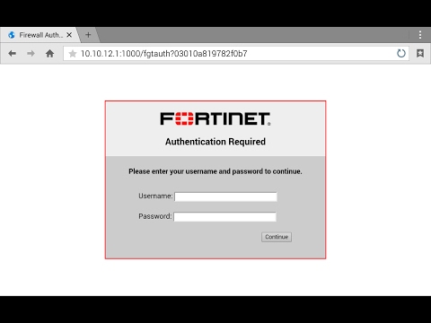 Configure Captive Portal in Fortigate - WiFi Login Page (5.4)